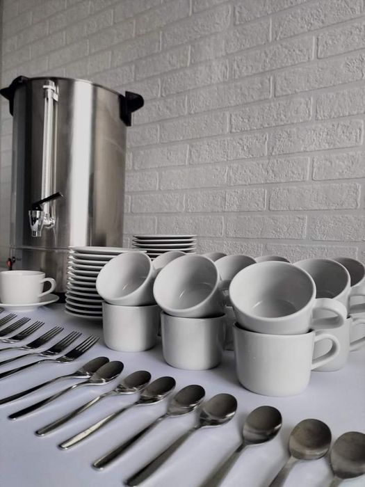 Wynajem zastawa stołowa do wynajęcia talerze, sztućce wynajmę