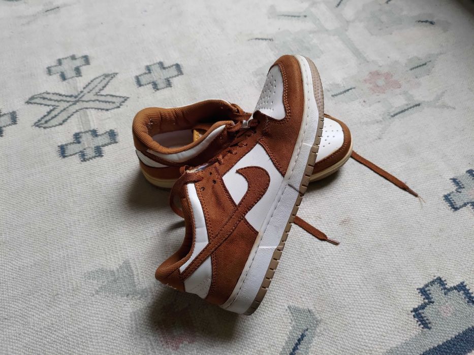 Nike Dunk Low LX Sapatilhas Originais - Castanho/Branco - Tamanho: 40