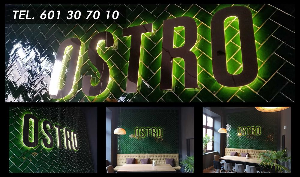 Reklama LEDON Neon Kaseton Litery 3D Baner  Szyld  Druk 3D PRUSA XL