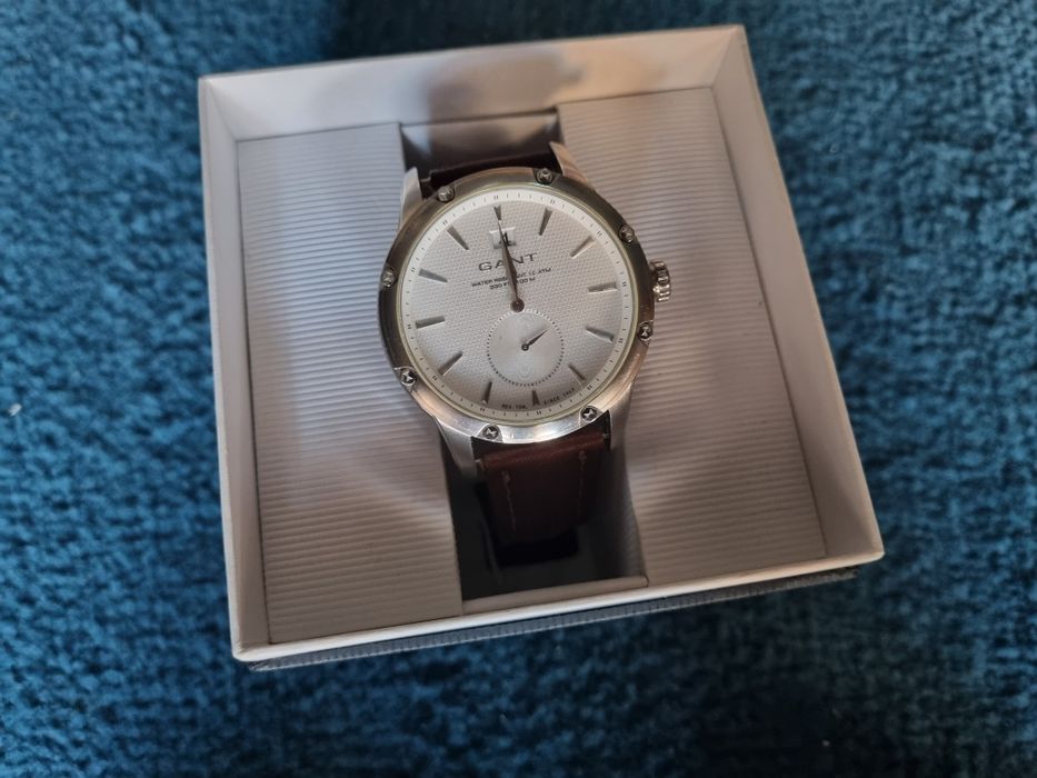 Relógio Gant c/ caixa e papeis, bracelete nova