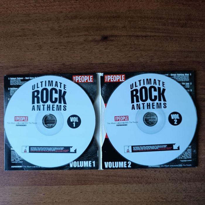 CD диск 2 шт. Ultimate Rock Anthems, 16 саундтреків, 2005 рік