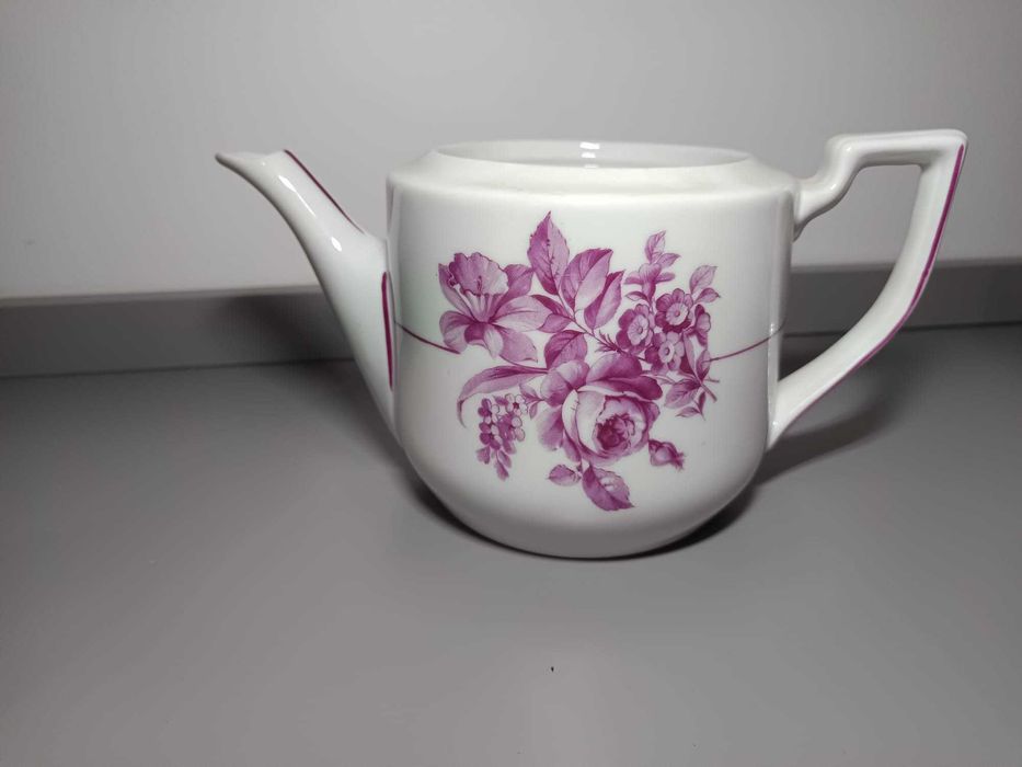 Conjunto de Bule e Açucareiro Vista Alegre – Rosa Clássico Floral