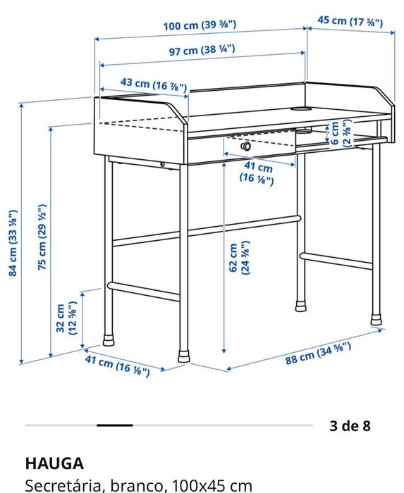 Secretaria Ikea usada