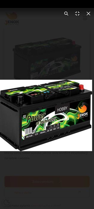 Akumulator JENOX HOBBY 100Ah Kamper Łódz Przyczepa Okazja !!!