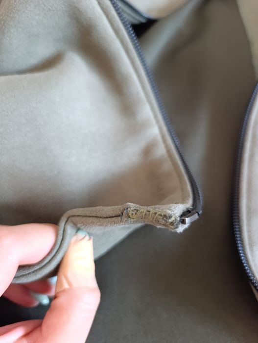 Kurtka Bomberka zamszowa khaki L