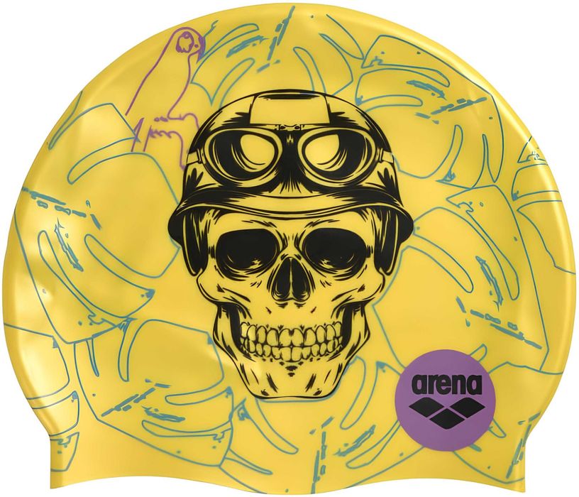 CU21 Czepek Pływacki Dla Dzieci Silikonowy Na Basen ARENA Print 6-12l