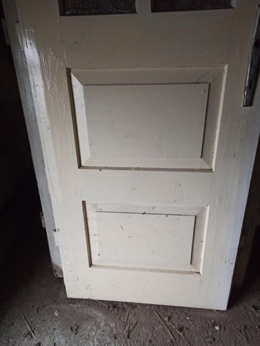 Drzwi drewniane jodlowe z szybami