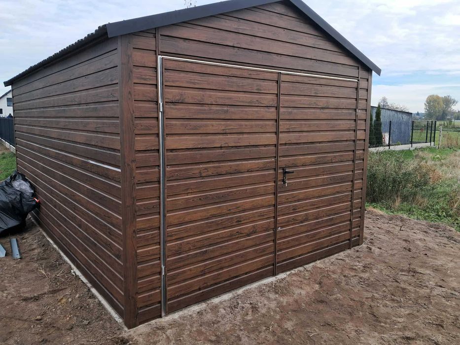 Garaż blaszany 4x5 WZMOCNIONY PROFILAMI. Producent. PROMOCJA !