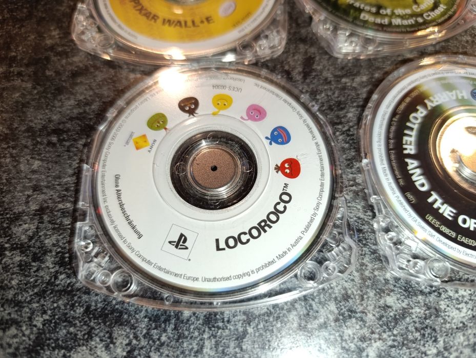 Zestaw 5 Gier na PSP dla dzieci. Cena za komplet