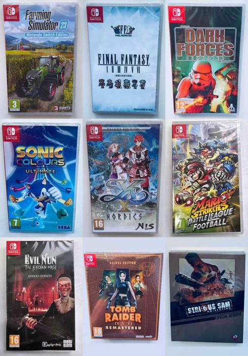 Картриджі для Nintendo Switch, Nintendo Switch 2, Nintendo 3DS, Nintendo DS, Atari 2600