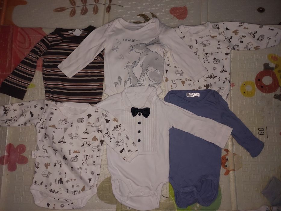 Лот чоловічки, комбінезони, боді 15 шт за 450 грн розм68-74