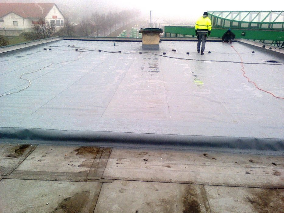 PVC-EPDM,DACHY PAPA termozgrzewalna, Tarasy wentylowane DachówTPI-TPO