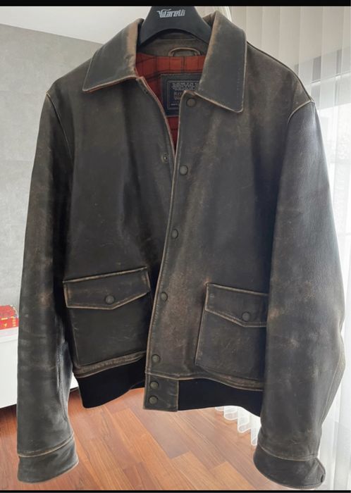 Aviator bomber jacket
