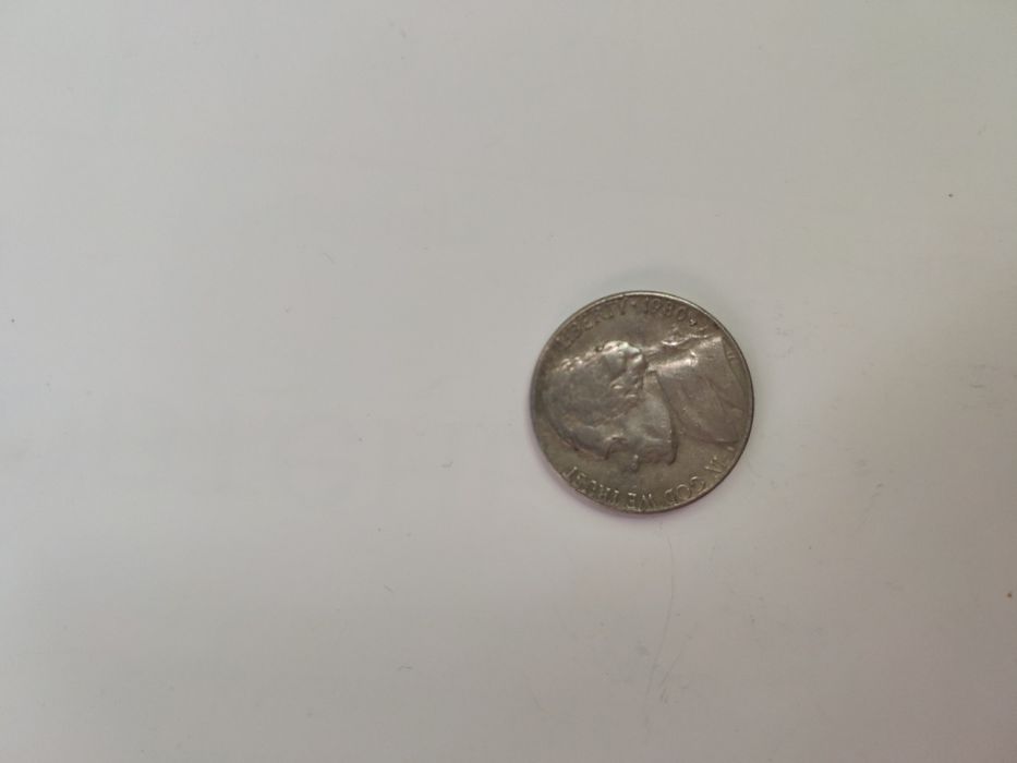 Монета США 5 центів (1980, D)