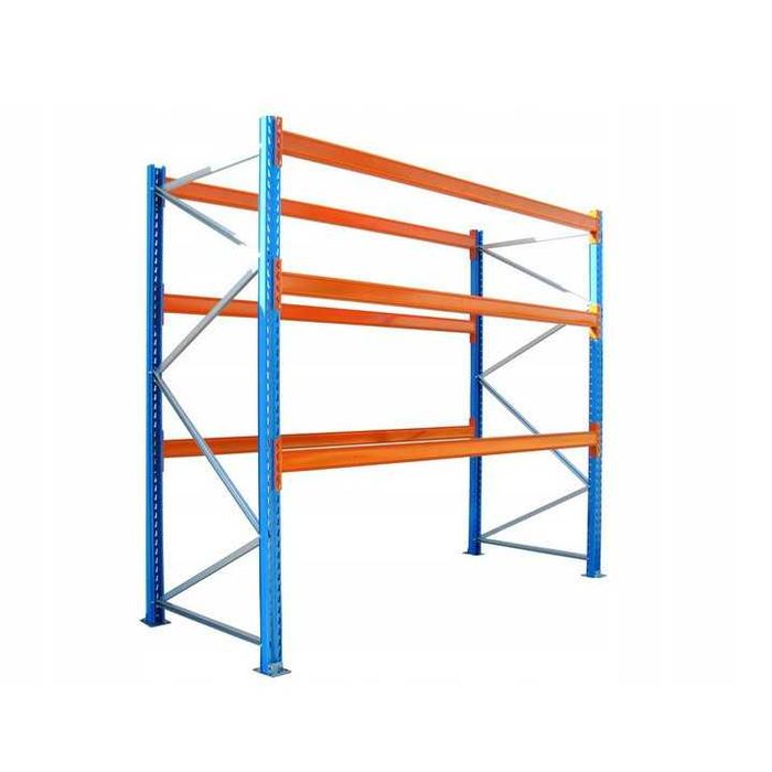 Regał paletowy regały paletowe B2 L=8440mm 27 palet – 1000kg 0+2