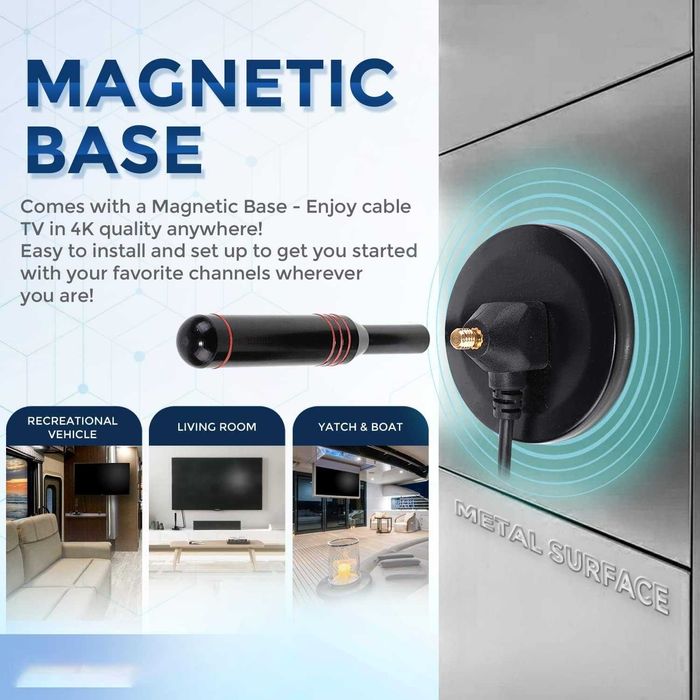Antena DVB-T/DVB-T2 ze wzmacniaczem