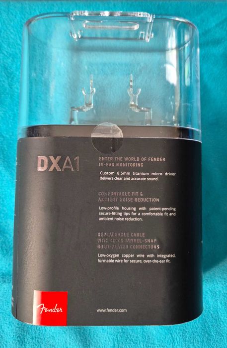 Fender DXA1 Pro In-Ear Monitors Transparentes - Em excelente estado.