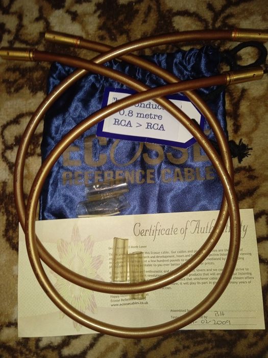Ecosse The Conductor межблочный кабель RCA 0,8m UK