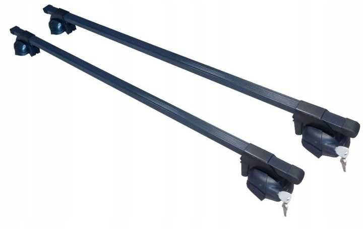 Bagażnik na relingi klasyczne zamykany belki 120cm nowe