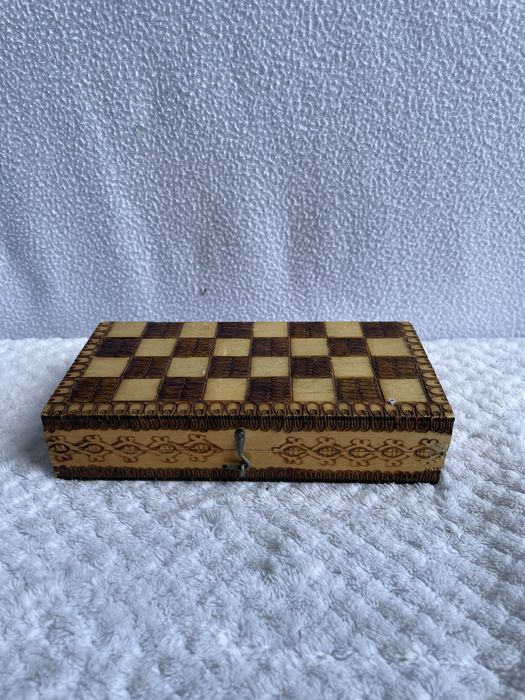 Drewniany zestaw do szach