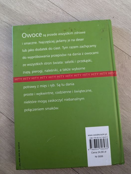 Ksiazka kucharska, gotuj, Dania z owocami,  slodkosci swiata