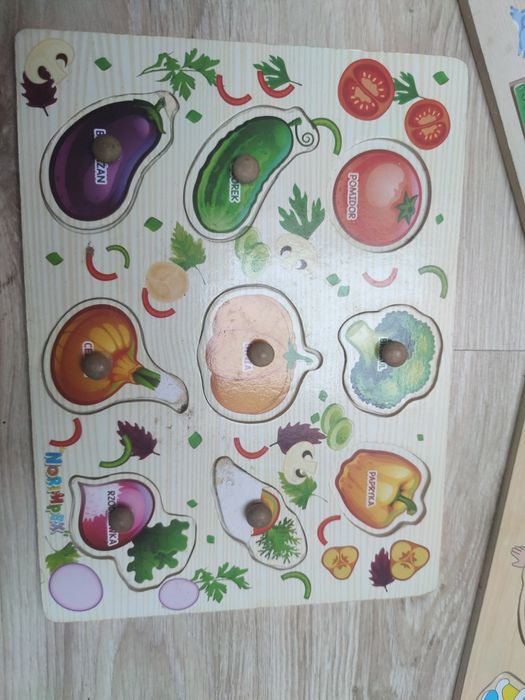 Układanki drewniane, puzzle KOMPLETNE