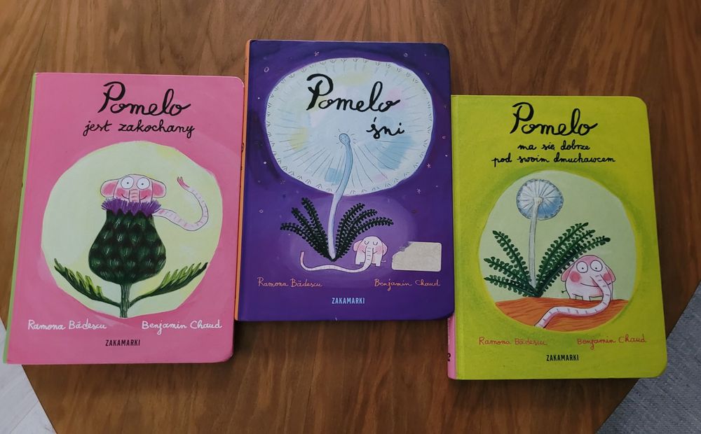 Książka dla dzieci Pomelo 3 sztuki Ramona Badescu wyd. Zakamarki