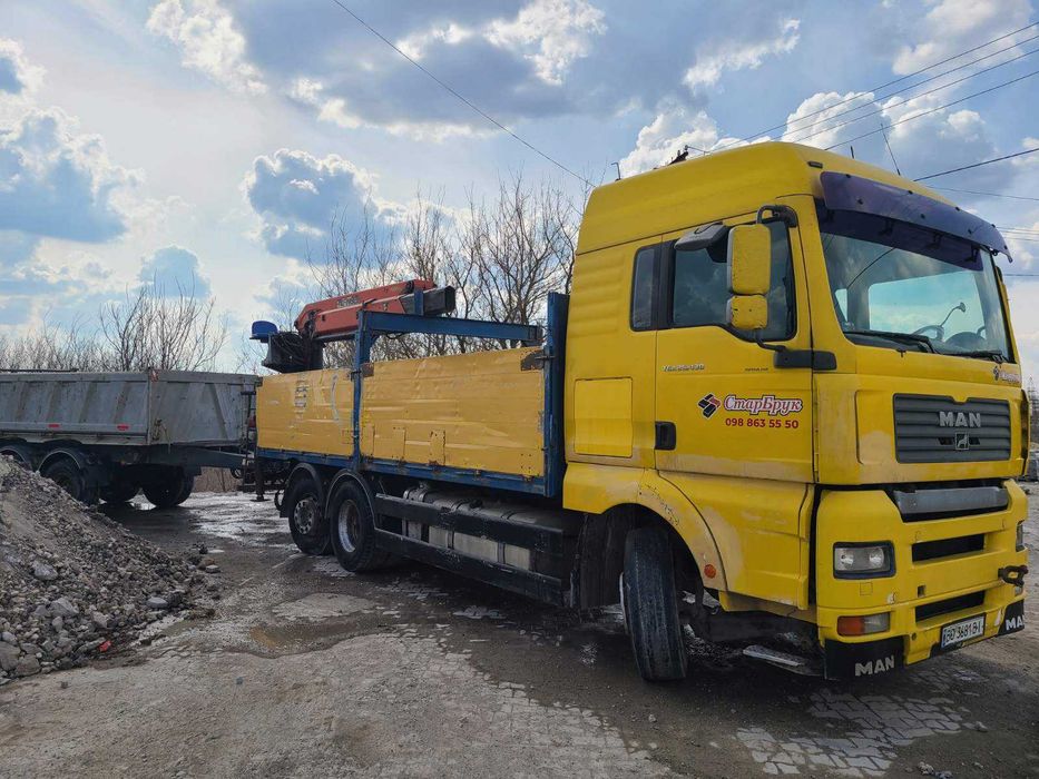 Послуги маніпулятора Волочиськ, Самоскида 5-25 т. Перевезення буд. матеріалів.