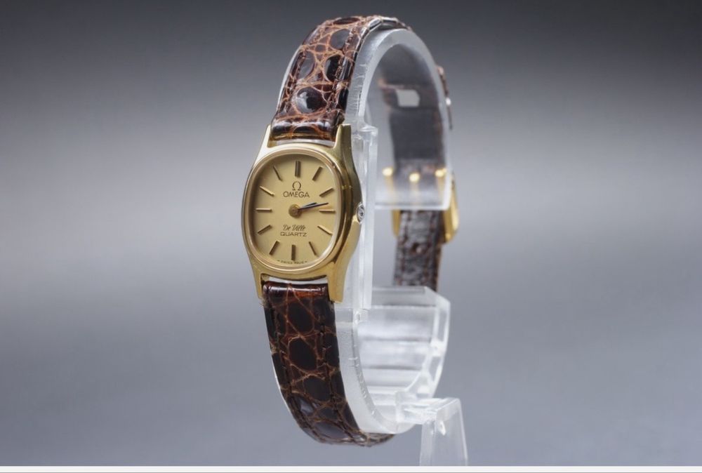 Damska Omega de ville pozlacana igla