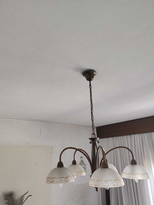 Candeeiro de teto em cobre para sala de jantar. Novo