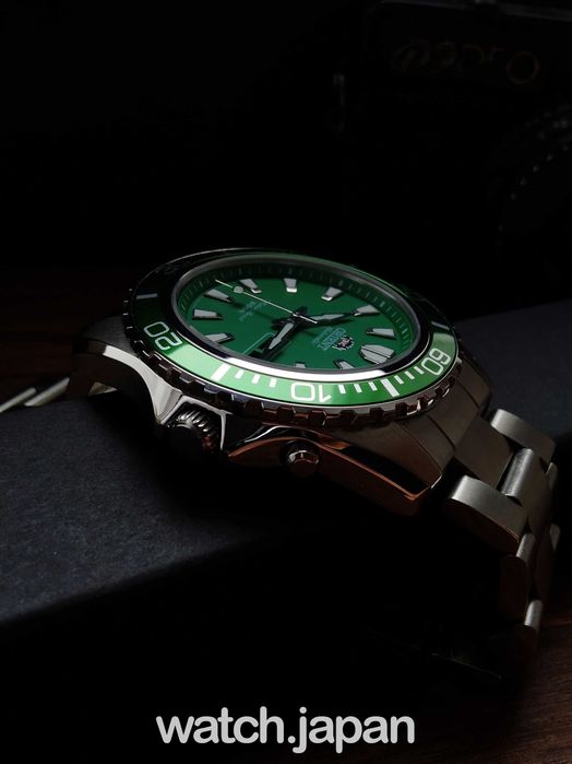 Часы - Годинник дайвер Orient Mako XL Green + Коробочка