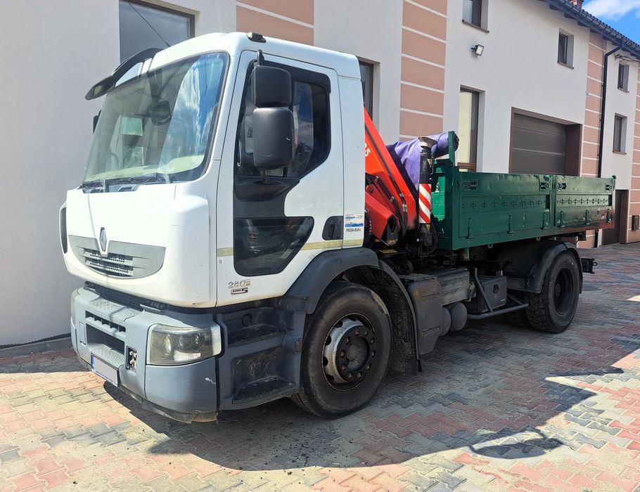 Renault Premium Fassi F85  wywrotka, HDS