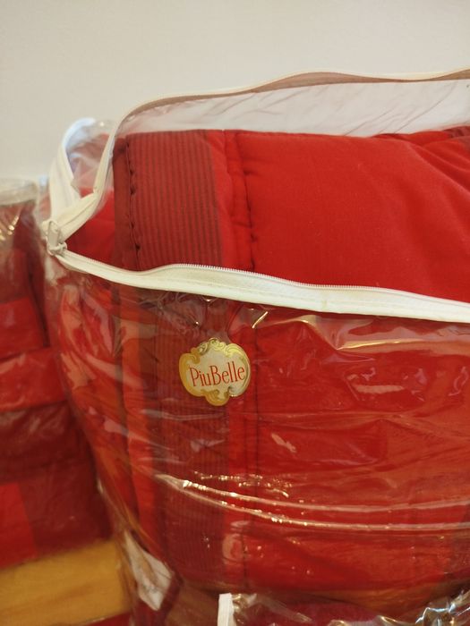 Conjunto edredão, lençóis e toalhas Piubelle