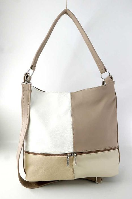 Torebka Damska Skóra Naturalna Boho Brązy Nowa