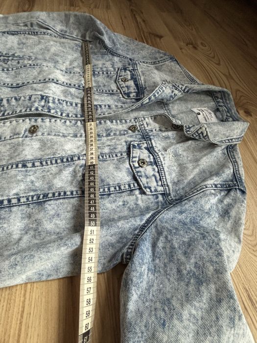 Kurtka dżinsowa jeansowa Cropp Jasna z przetarciami S M 36 38 Oversize