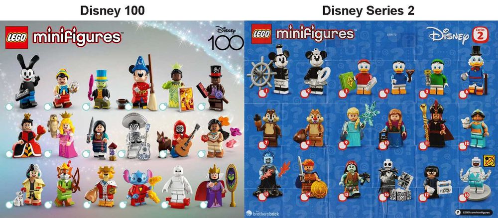 LEGO MINIFIGURAS Séries Disney Marvel Simpsons DC Batman Harry Potter