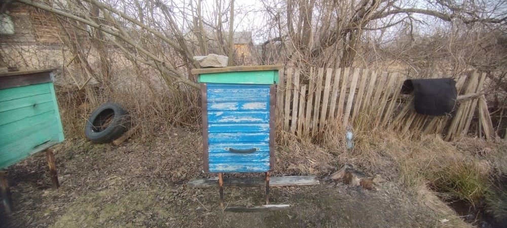 Продаю дерев'яні вулики з бджолами і пусті