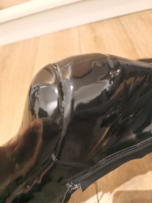 Czarne botki pole dance