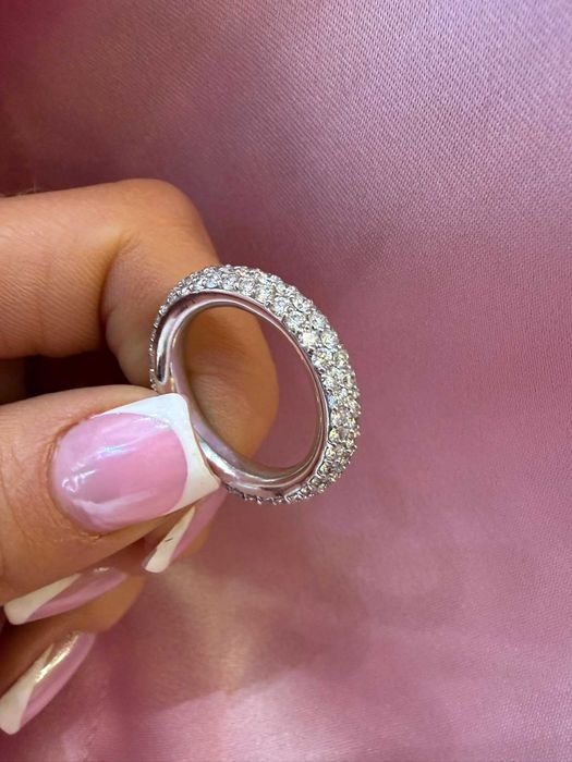 Obrączka Eternity z diamentami naturalnymi 2.37 CT