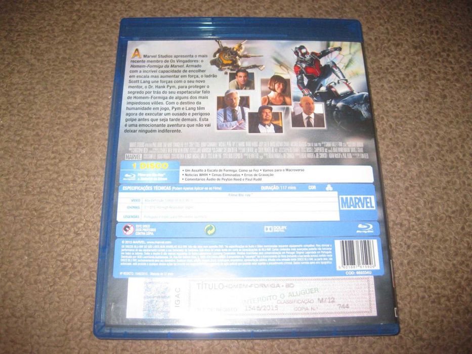 Blu-Ray "Homem-Formiga" com Paul Rudd
