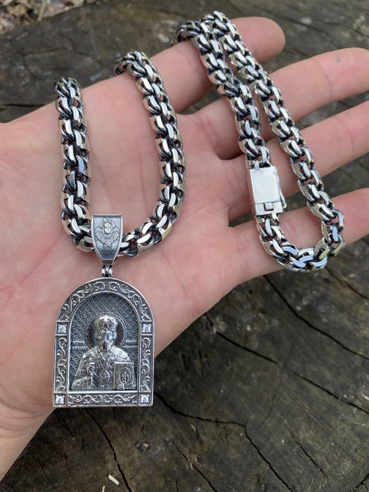 Серебрянная цепь Ромб