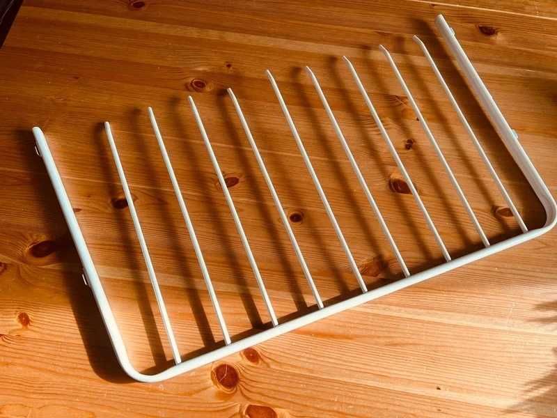 Wieszak do garderoby na spodnie spódnice Ikea biały