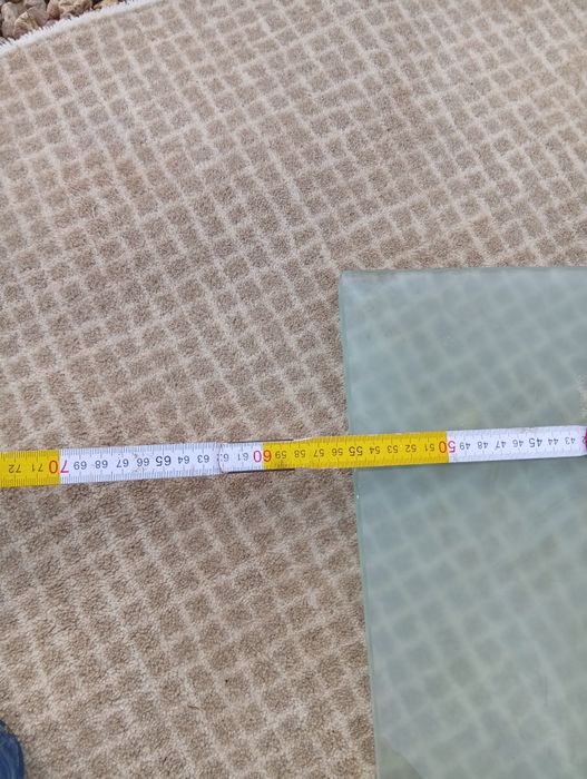 Tampo secretária L vidro 3 mm