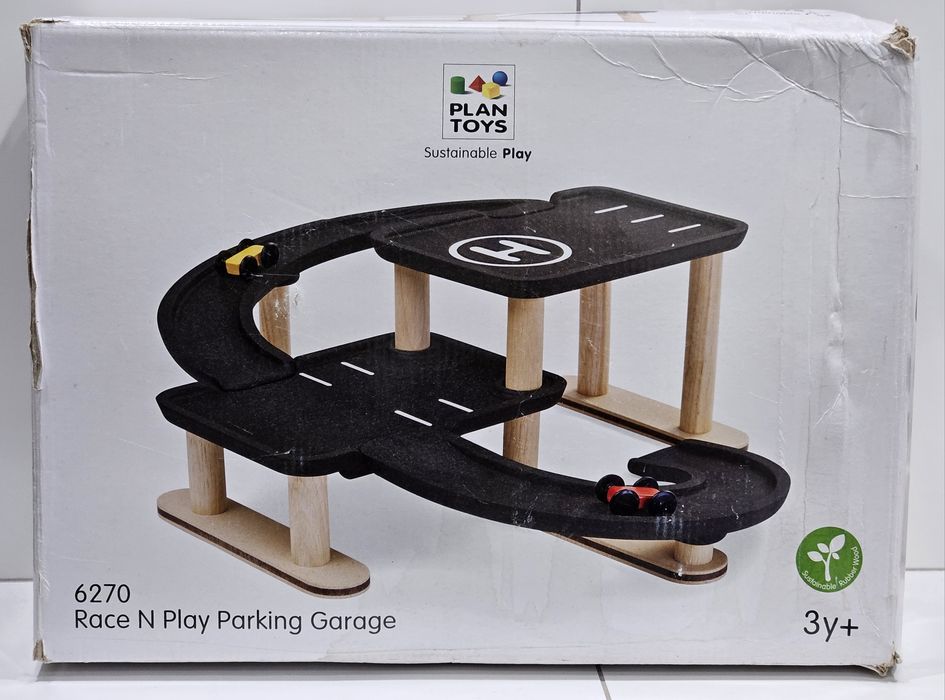 Plan Toys garaż / parking / zjeżdżalnia dla aut