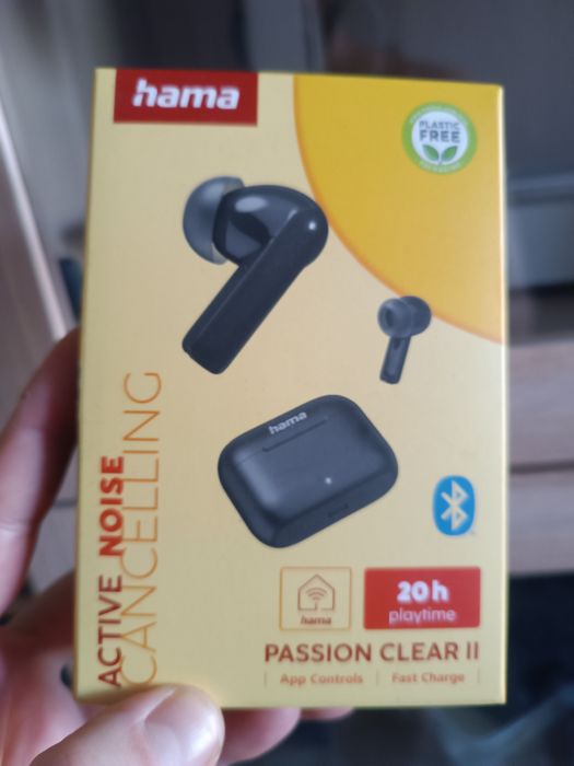 Słuchawki dokanałowe HAMA Passion Clear II ANC Czarny