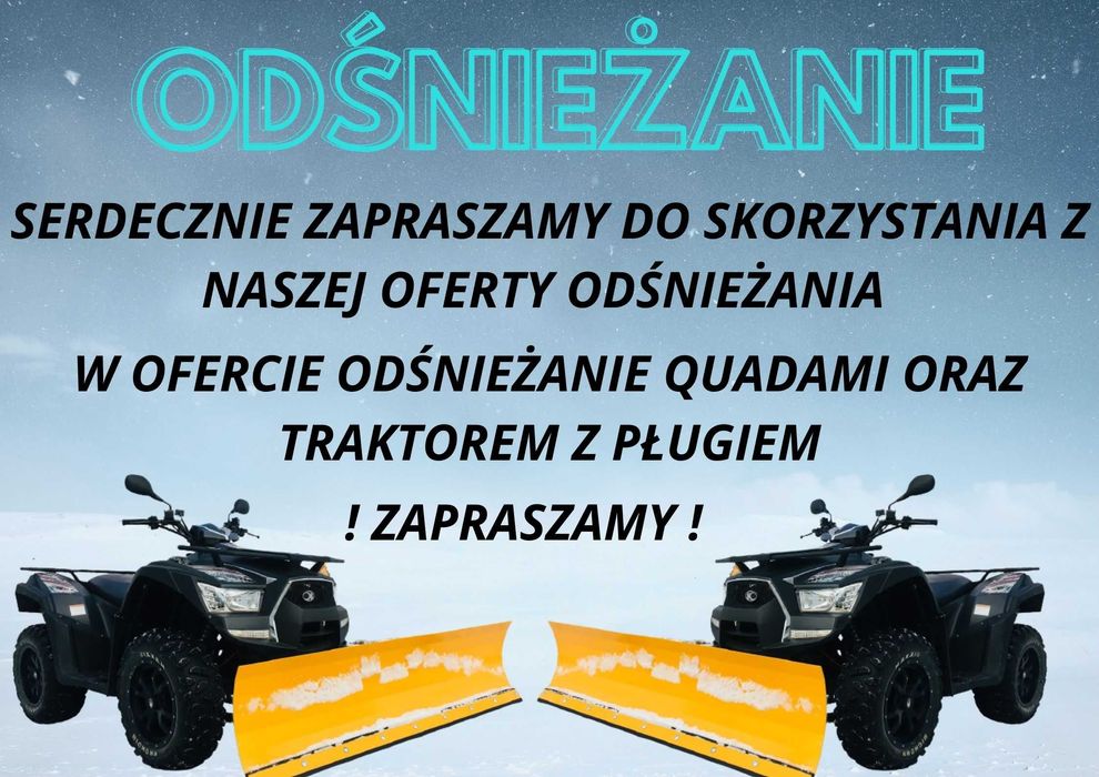 ODŚNIEŻANIE AKCJA ZIMA! usługi odśnieżania