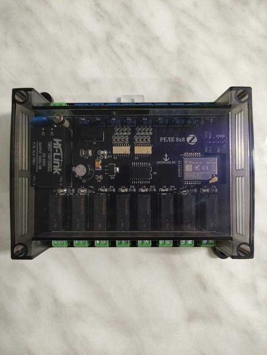 Zigbee Реле на 8 каналов с сухими контактами