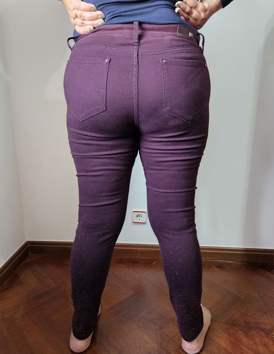 Purple Pants with Sparkles, Size 44
