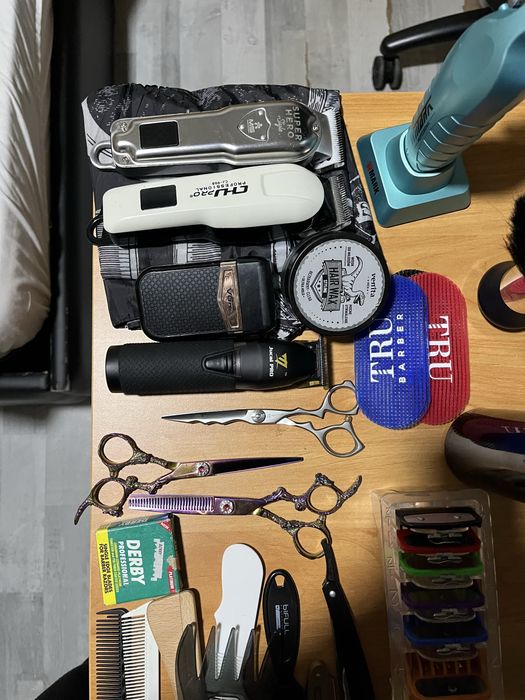 Kit completo de barbeiro