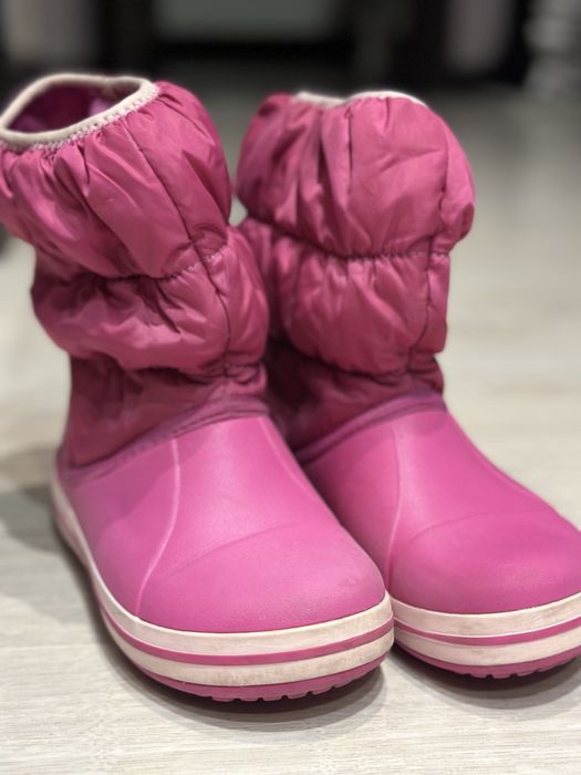 Зимові гумові чоботи (резинові сапоги) Crocs Winter Puff Boot